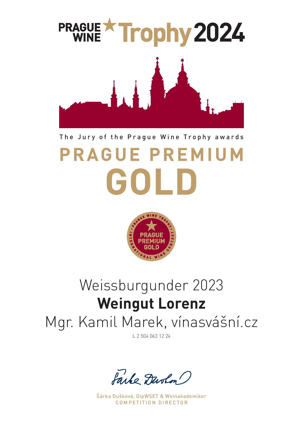 Obrázek Weissburgunder 2024 trocken, Vinařství Lorenz, Detzem, Mosela, Německo 