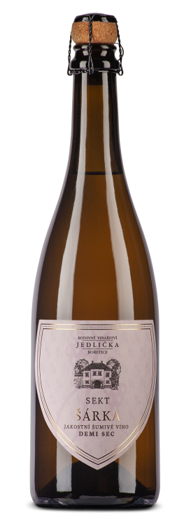 Obrázek Sekt Šárka, demi-sec, Rodinné vinařství Jedlička