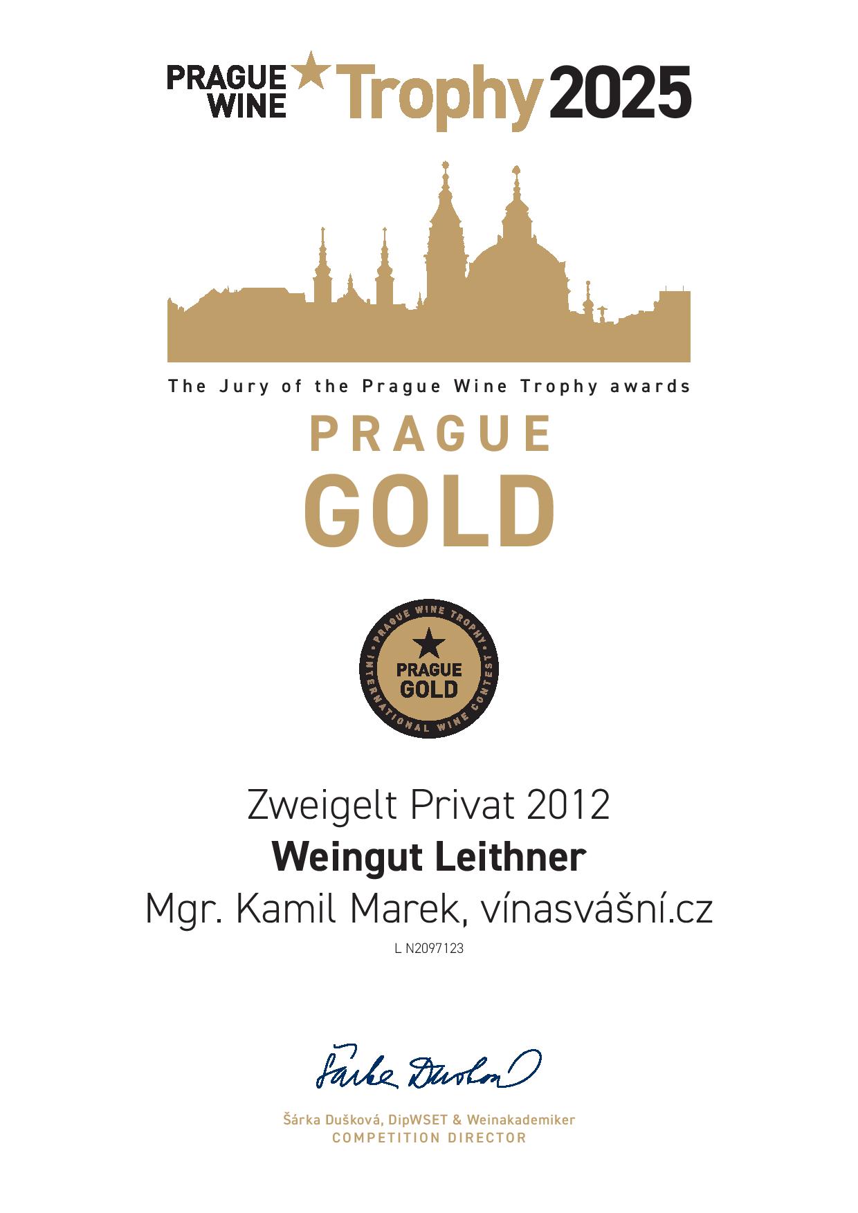 Obrázek Zweigeltrebe Privat 2012, Weingut Leithner,  Kamptal, Rakousko 